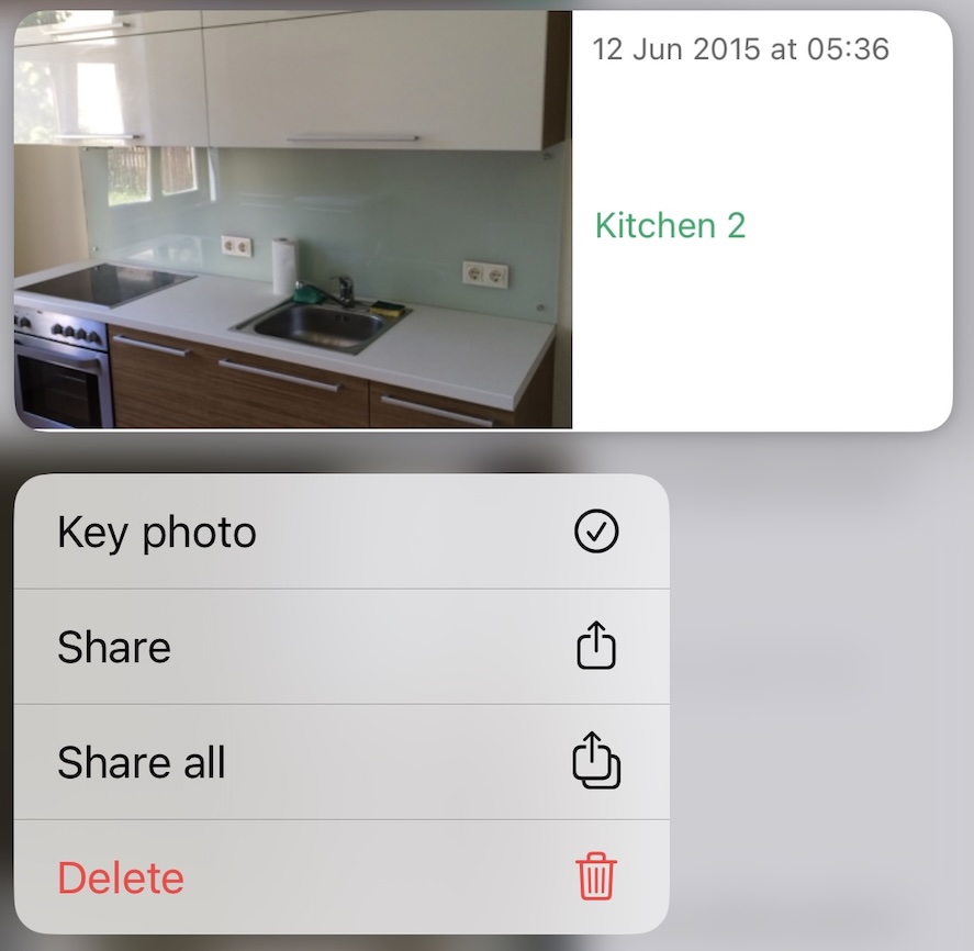 Longtap to set key image